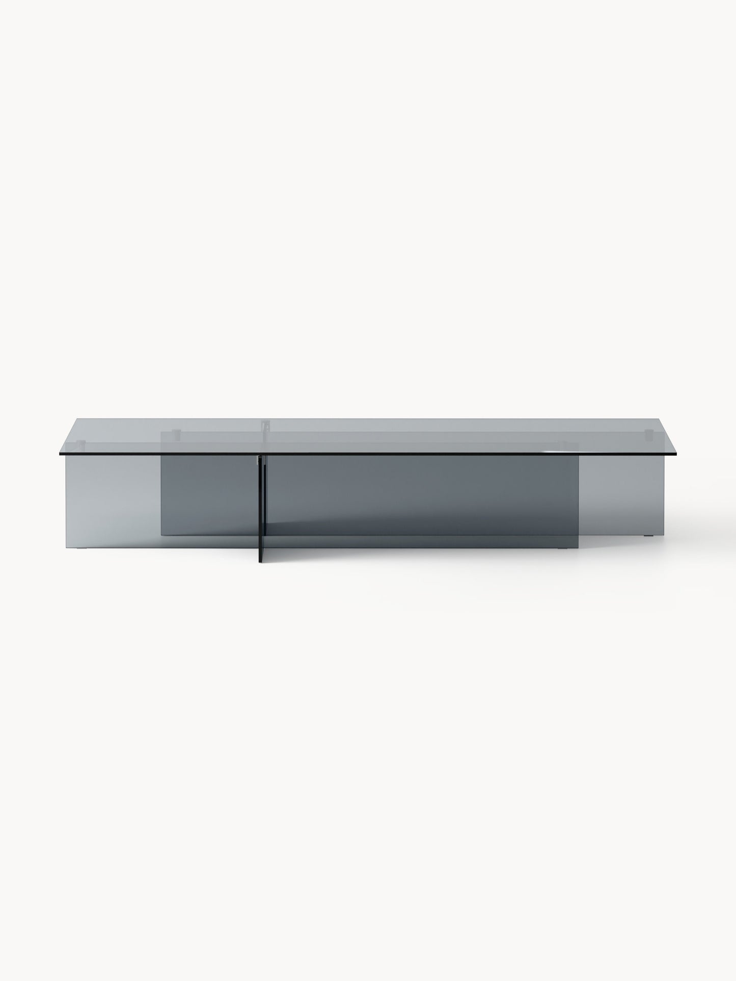 Anouk Coffee Table in Glass, Large, W 160 cm