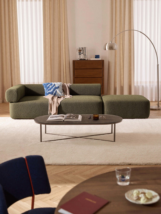 Anton Ottoman in Bouclé, Modular