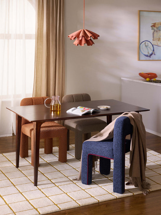 Archie Dining Table in Mango Wood, Available in Various Sizes
