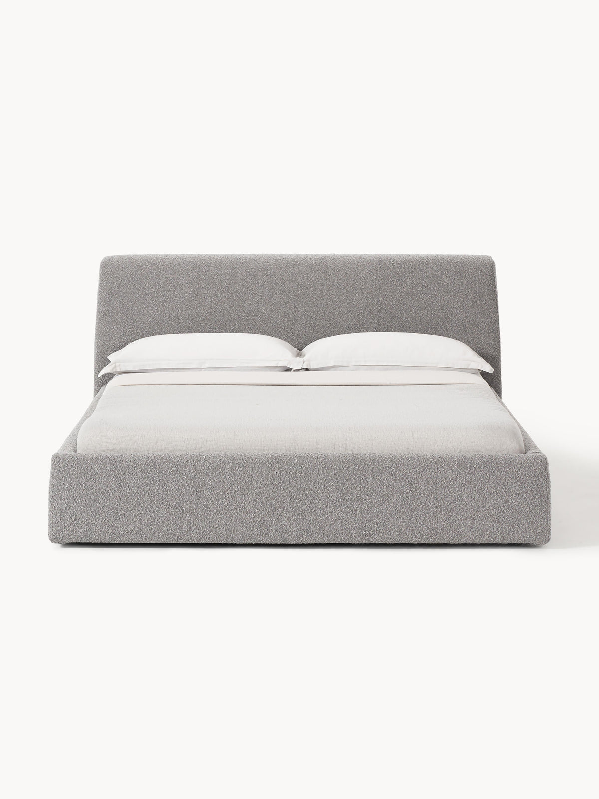 Cloud Upholstered Bed in Bouclé