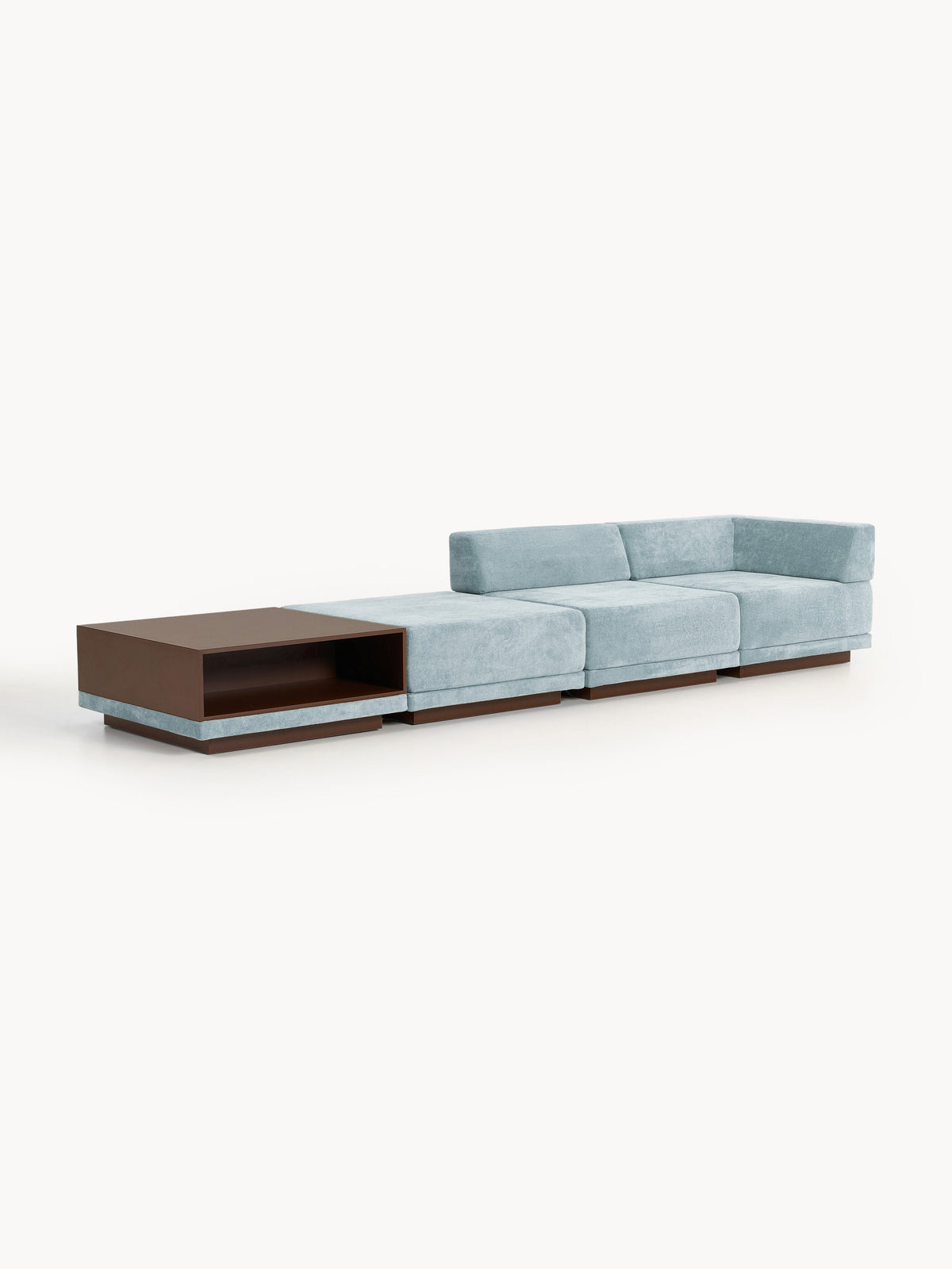 Colin 4-Seater Modular Sofa with Coffee Table & Ottoman