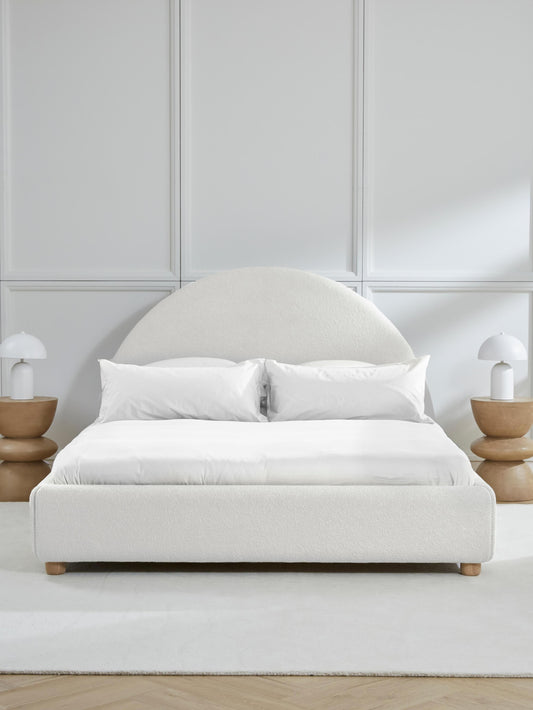 Ebba Upholstered Storage Bed in Teddy