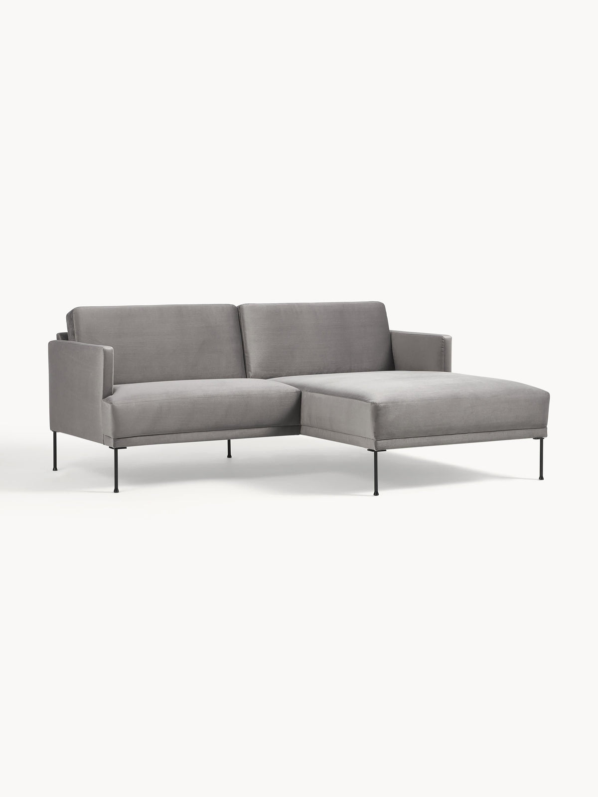 Fluente Corner Sofa in Velvet, Small