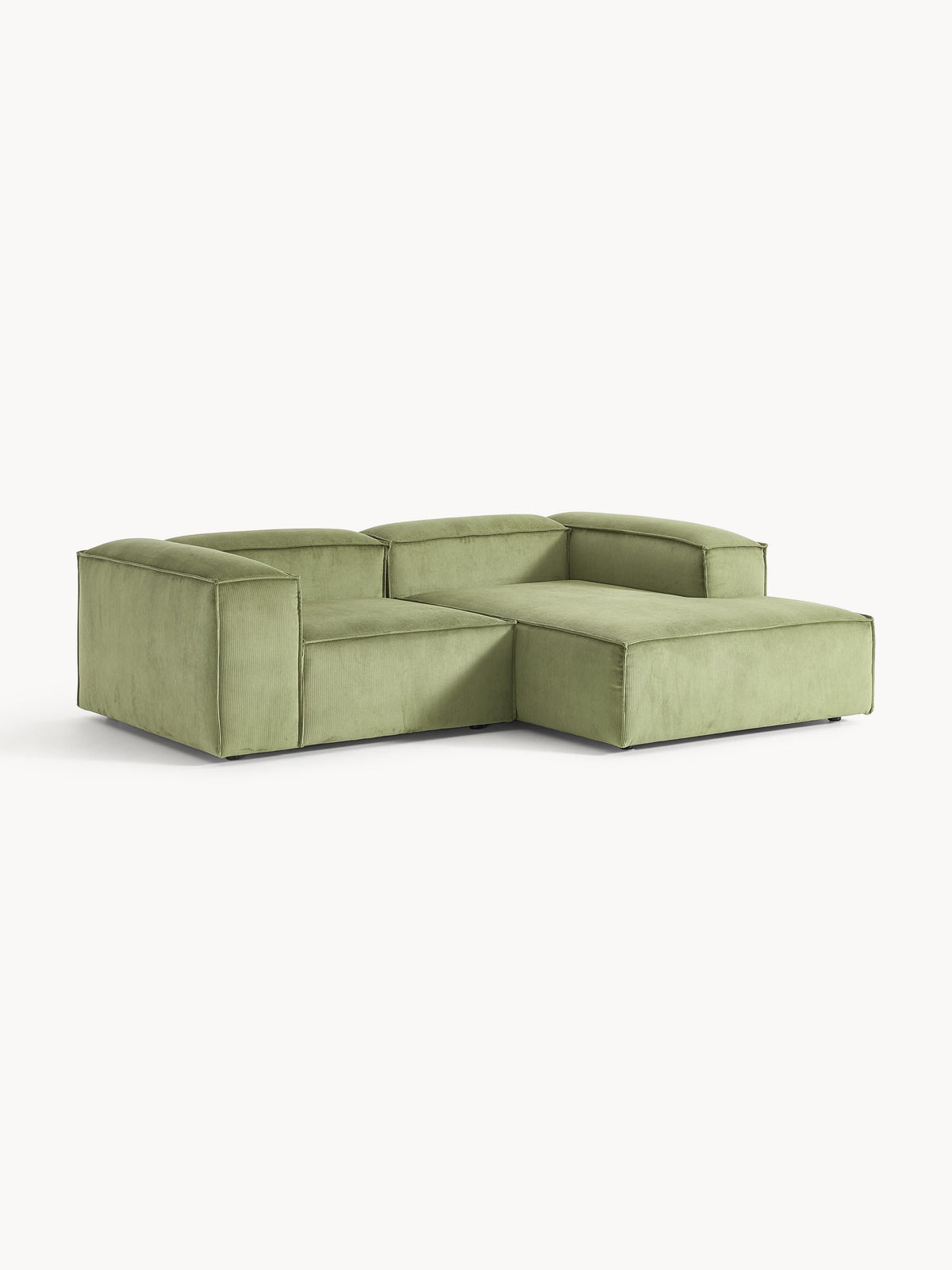 Lennon 2-Seater Modular Corner Sofa in Corduroy