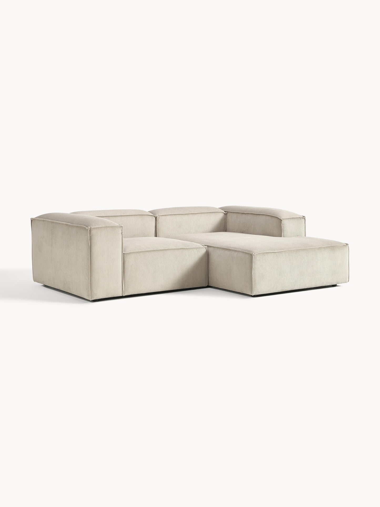 Lennon 2-Seater Modular Corner Sofa in Corduroy