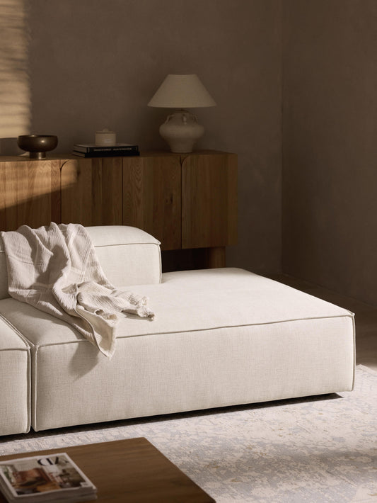 Lennon Ottoman Section in Linen Blend