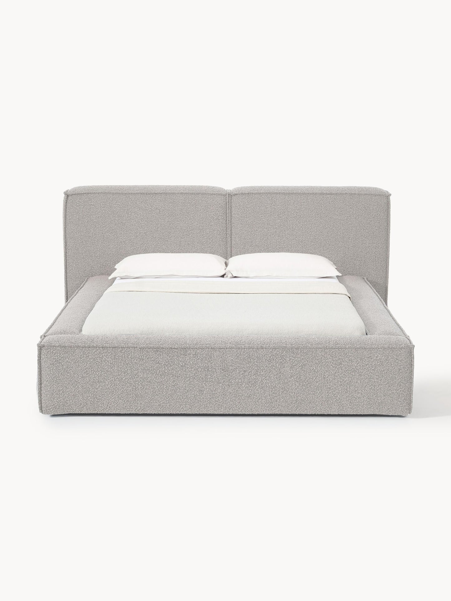 Lennon Upholstered Bed in Bouclé