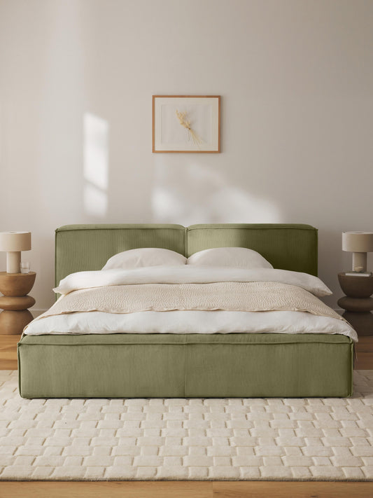Lennon Upholstered Storage Bed in Corduroy