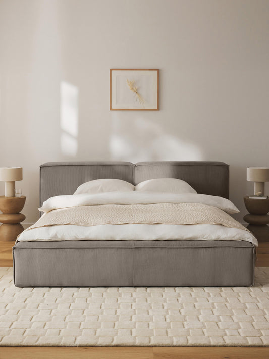 Lennon Upholstered Storage Bed in Corduroy