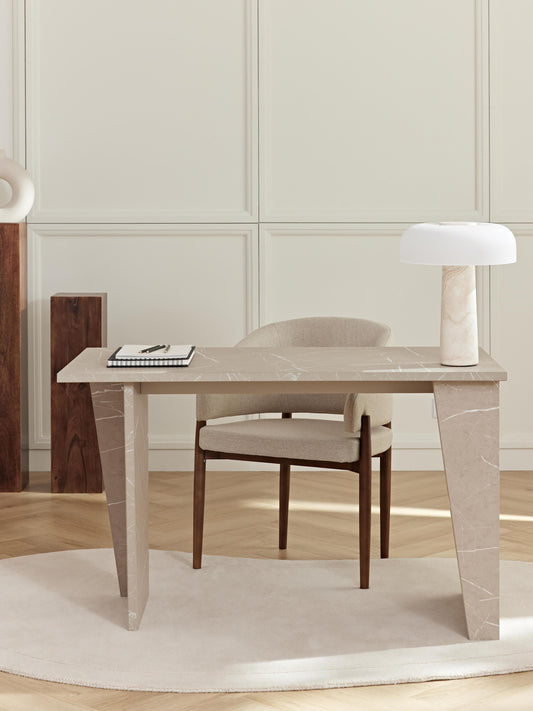 Liam Travertine-Look Desk
