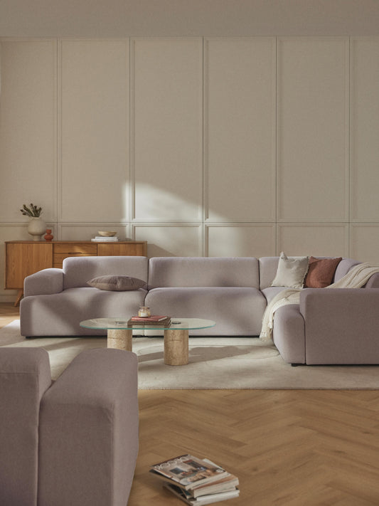 Melva 4-Seater Corner Sofa, Large