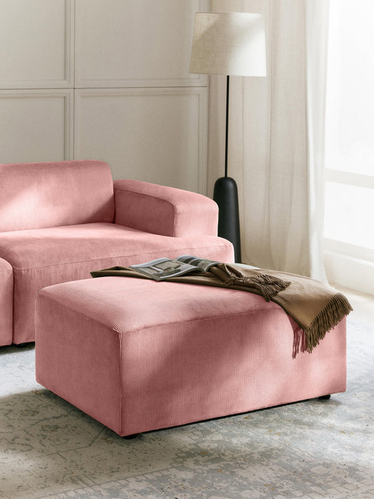 Melva Stool in Corduroy, W 99 x D 72 cm