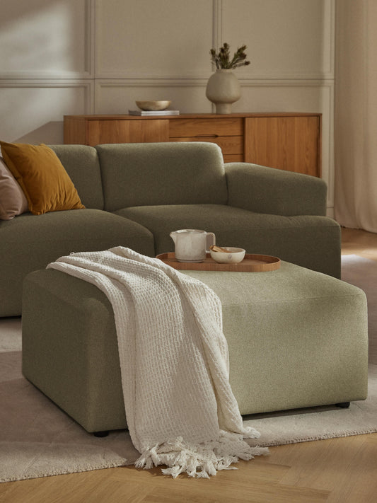 Melva Upholstered Stool, W 99 x D 72 cm
