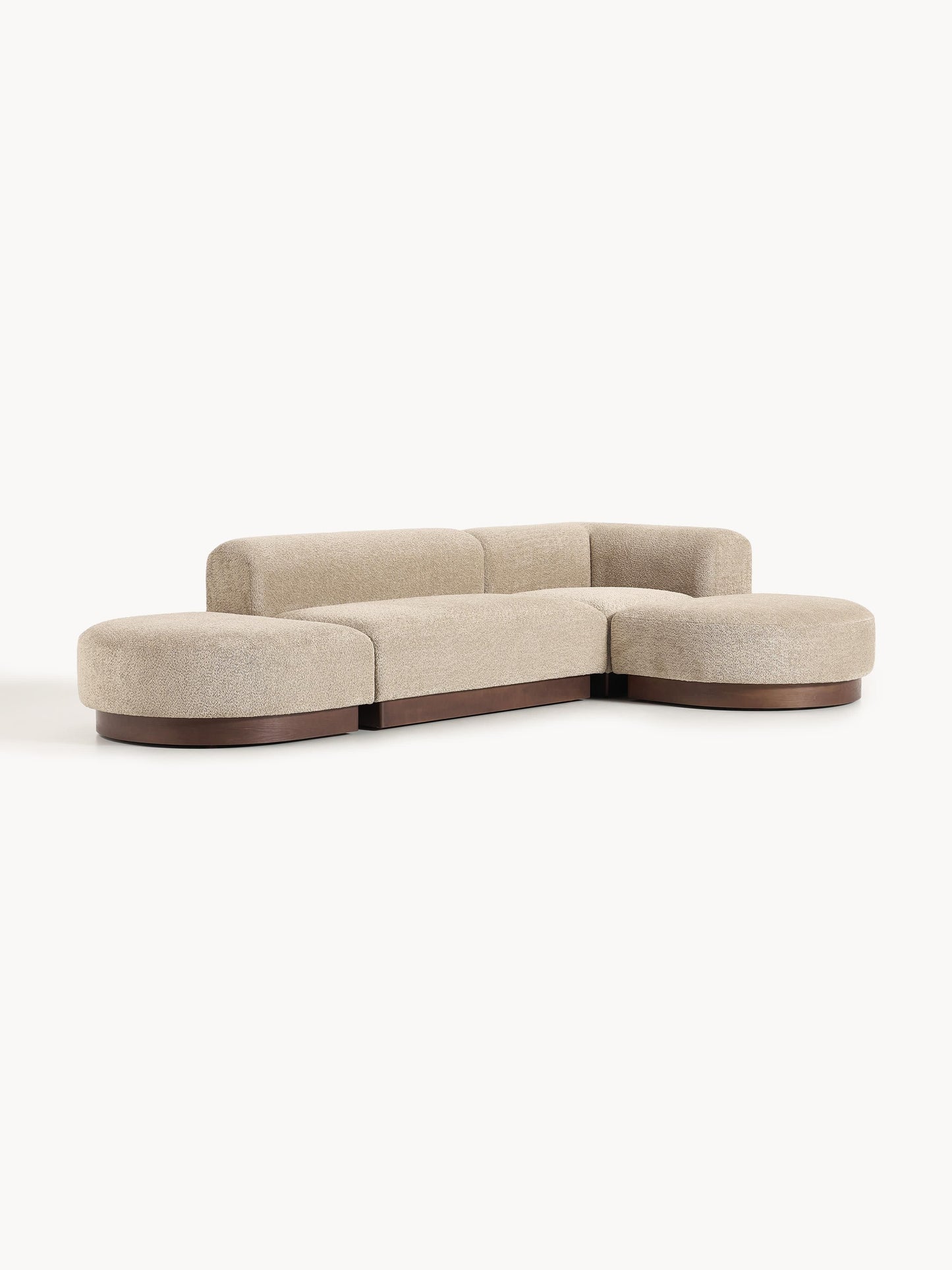 Natalie Corner Sofa in Teddy Bouclé, Modular