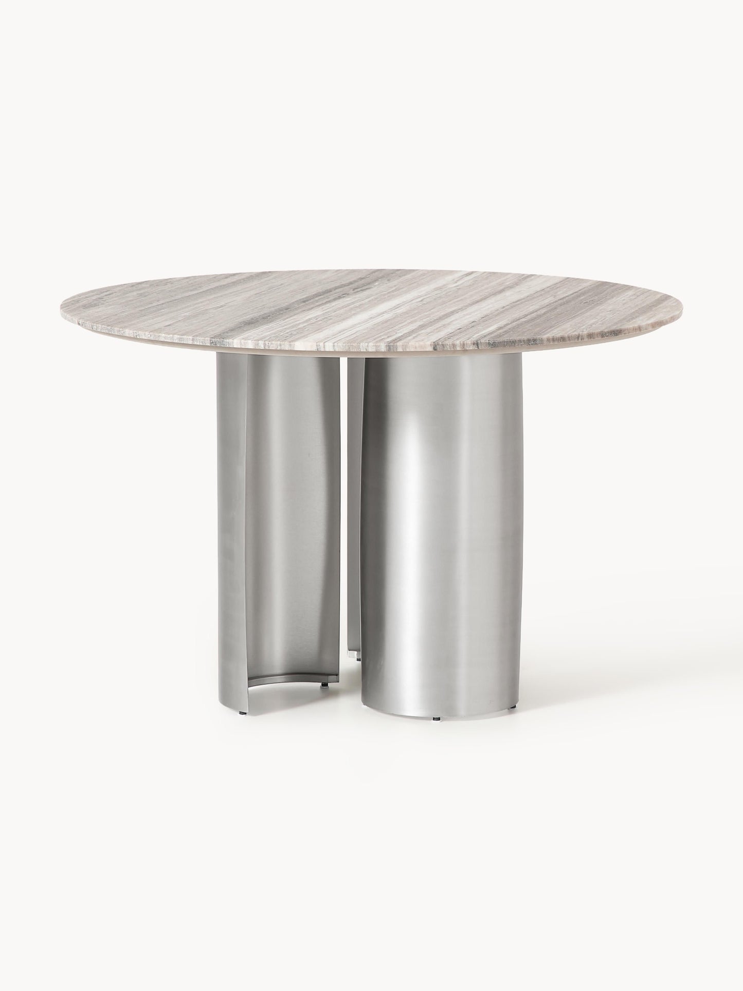 Noam Round Dining Table with Tabletop in Marble, Ø 120 cm