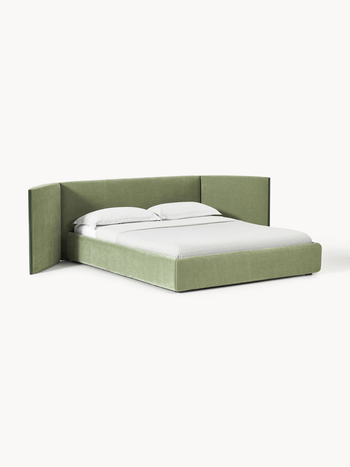 Otis Folding-Headboard Upholstered Bed