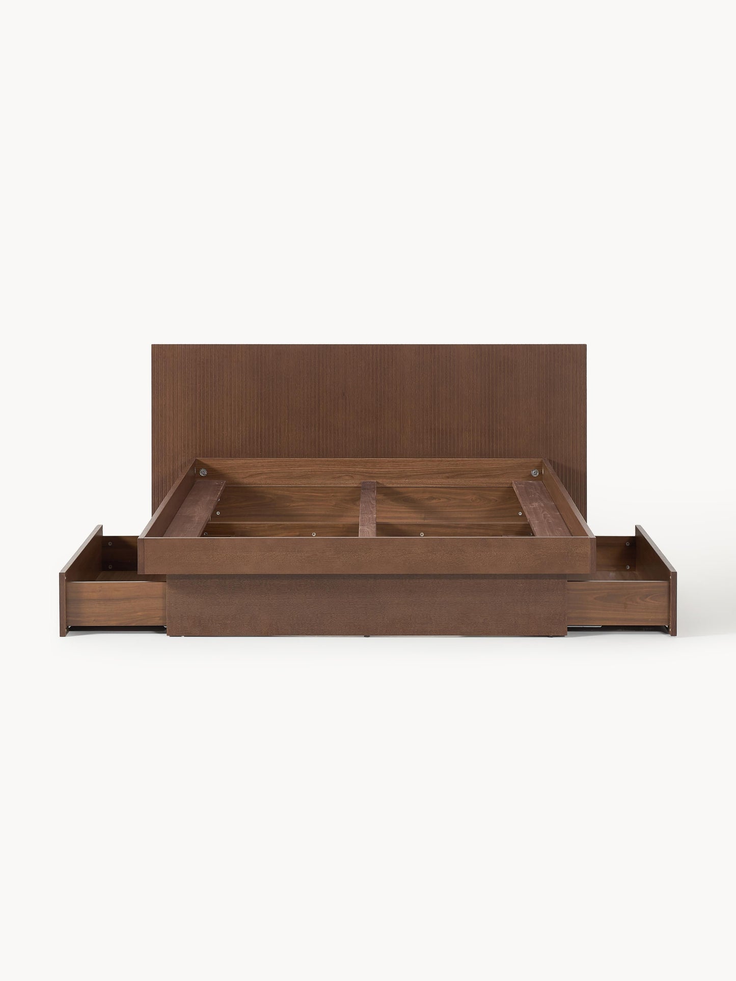 Sato Bed in Wood with Headboard and Drawers