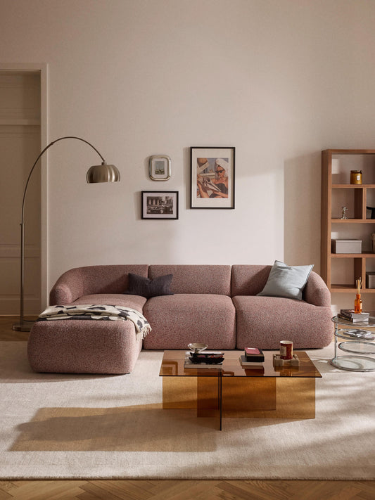 Sofia 3-Seater Modular Corner Sofa in Bouclé