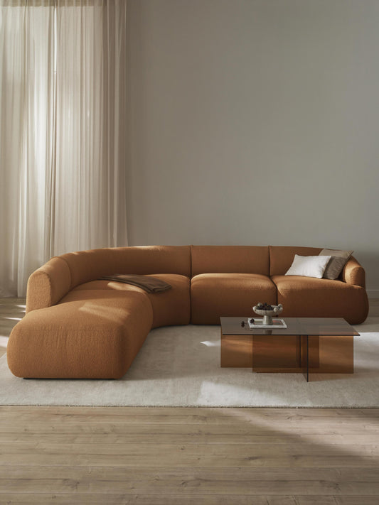 Sofia 4-Seater Modular Corner Sofa in Bouclé