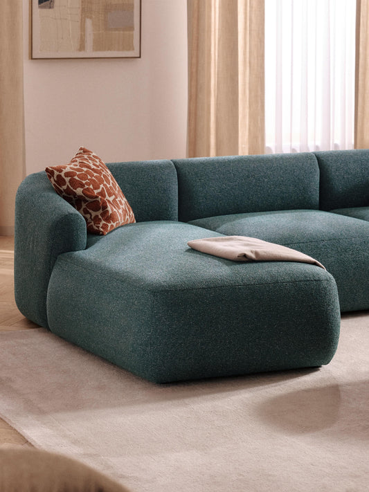Sofia Chaise Corner Module in Bouclé