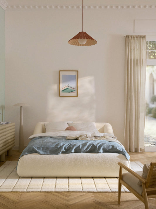 Sofia Upholstered Bed in Teddy
