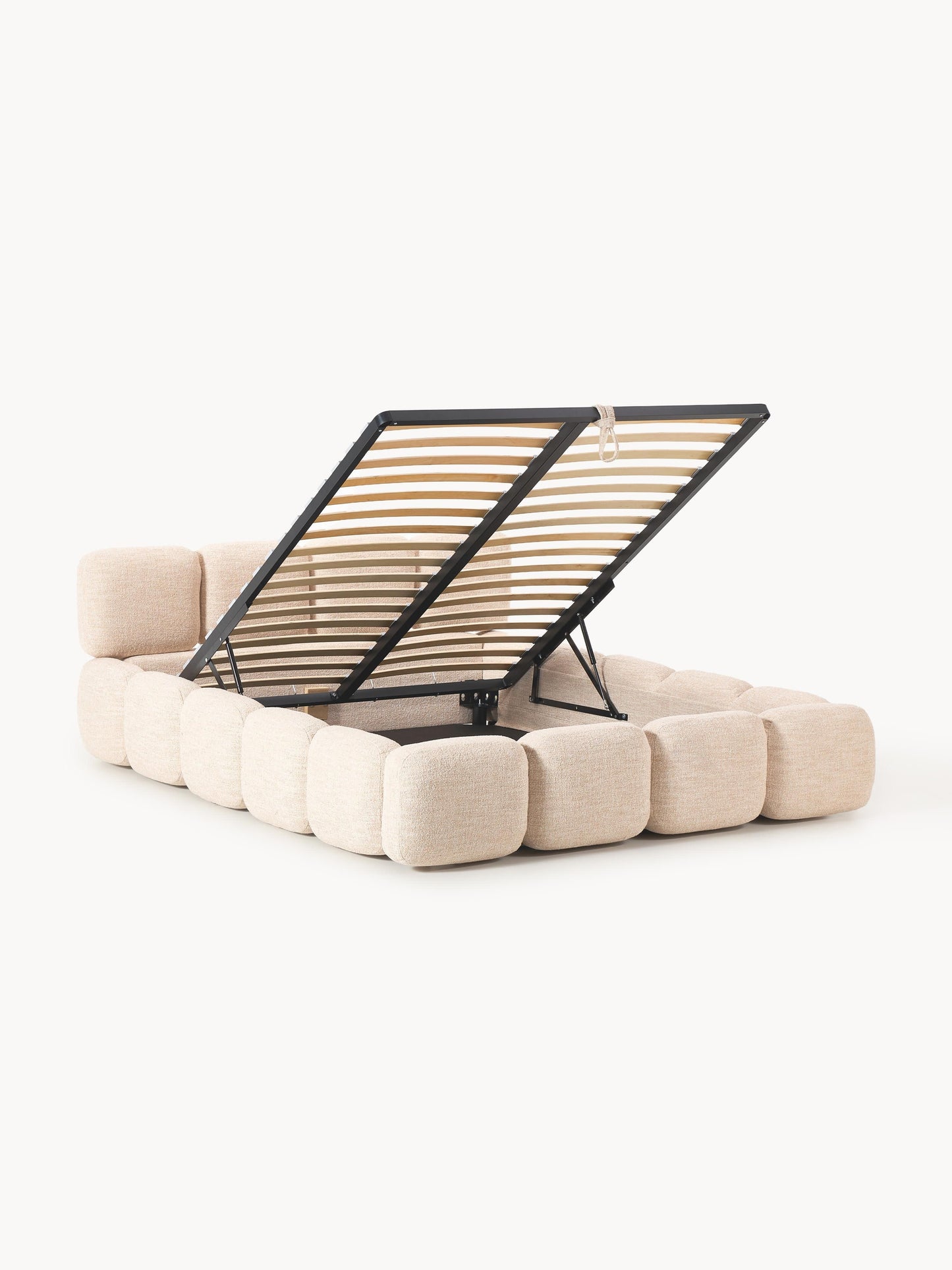 Tayla Upholstered Storage Bed in Bouclé