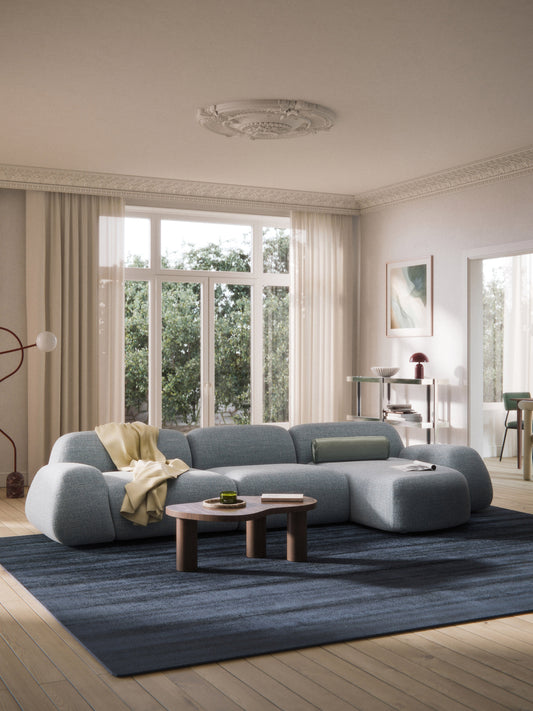 Wolke 4-Seater Modular Corner Sofa in Bouclé