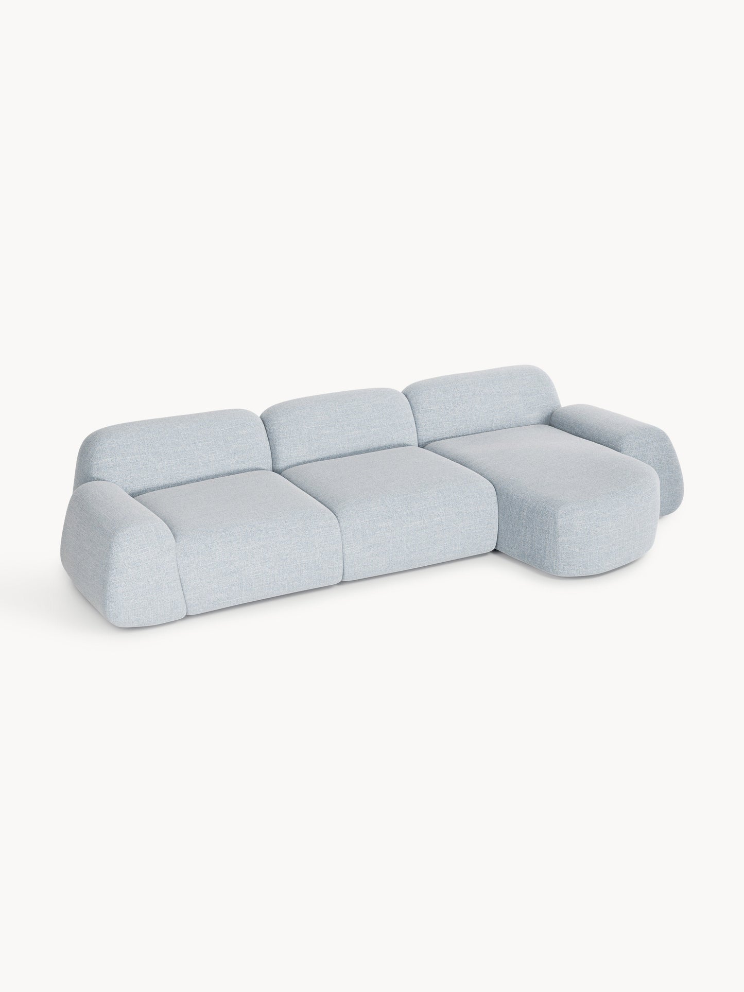 Wolke 4-Seater Modular Corner Sofa in Bouclé