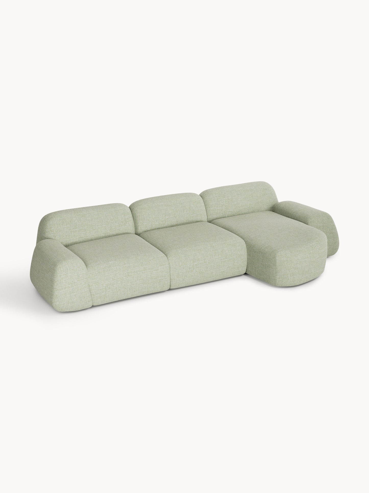 Wolke 4-Seater Modular Corner Sofa in Bouclé