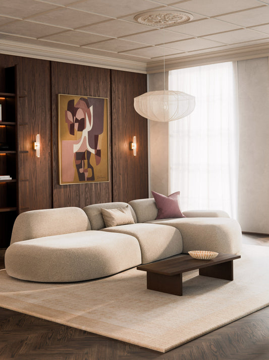 Wolke 4-Seater Modular Corner Sofa with Chaise Longue