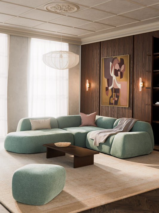 Wolke 4-Seater Modular Corner Sofa with Chaise Longue