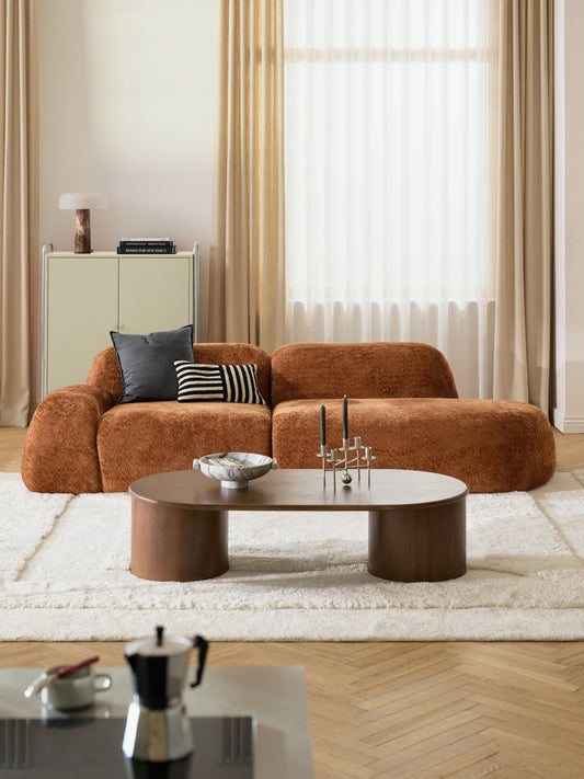 Wolke Chaise in Teddy Bouclé
