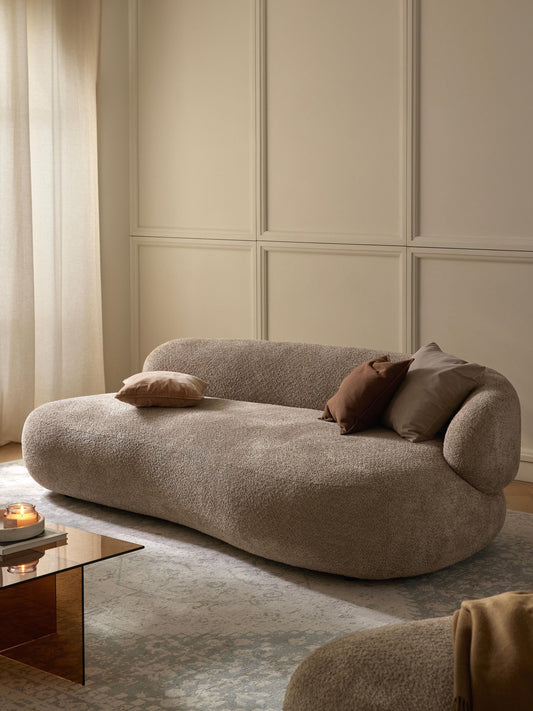 Alba 3-Seater Sofa in Teddy Bouclé