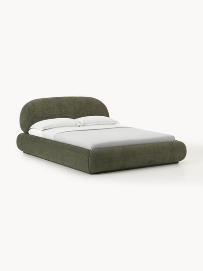 Alba Bed, Upholstered in Teddy Bouclé