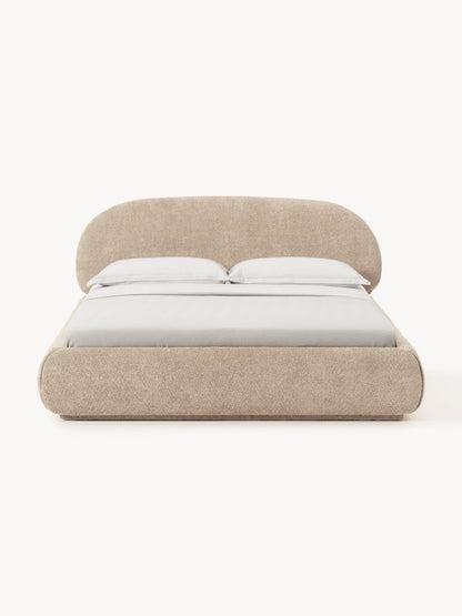 Alba Bed, Upholstered in Teddy Bouclé