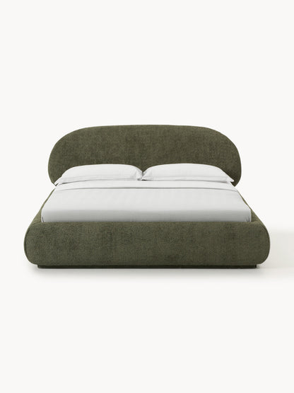 Alba Bed, Upholstered in Teddy Bouclé