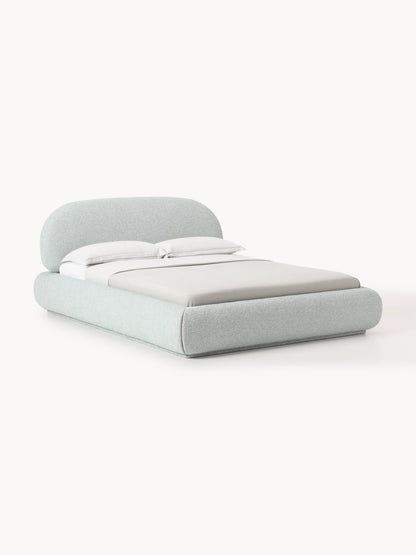 Alba Upholstered Bed in Bouclé