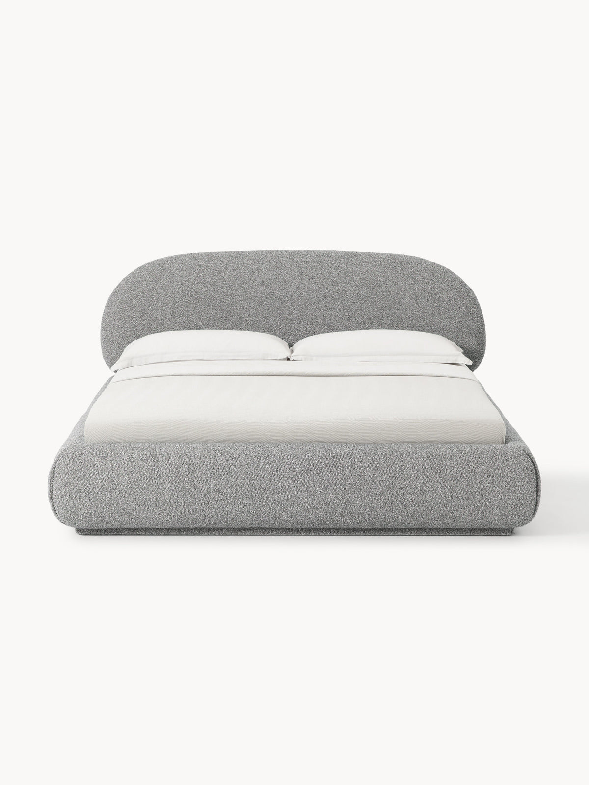 Alba Upholstered Bed in Bouclé