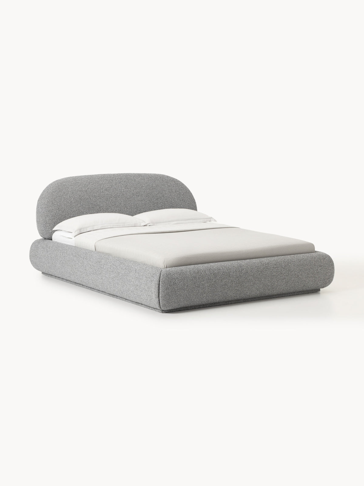 Alba Upholstered Storage Bed in Bouclé