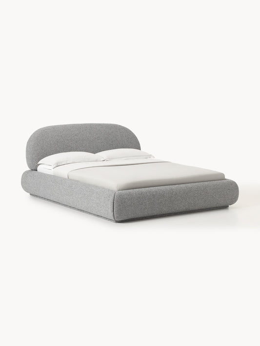 Alba Upholstered Storage Bed in Bouclé