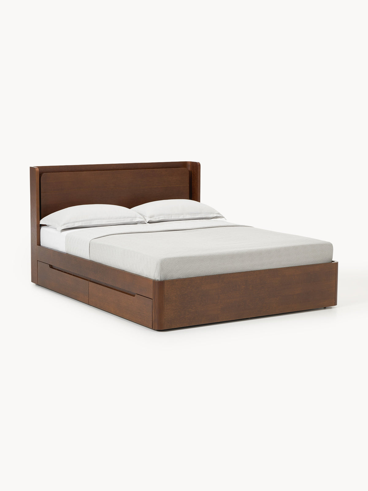 Allow Bed in Wood with Drawers