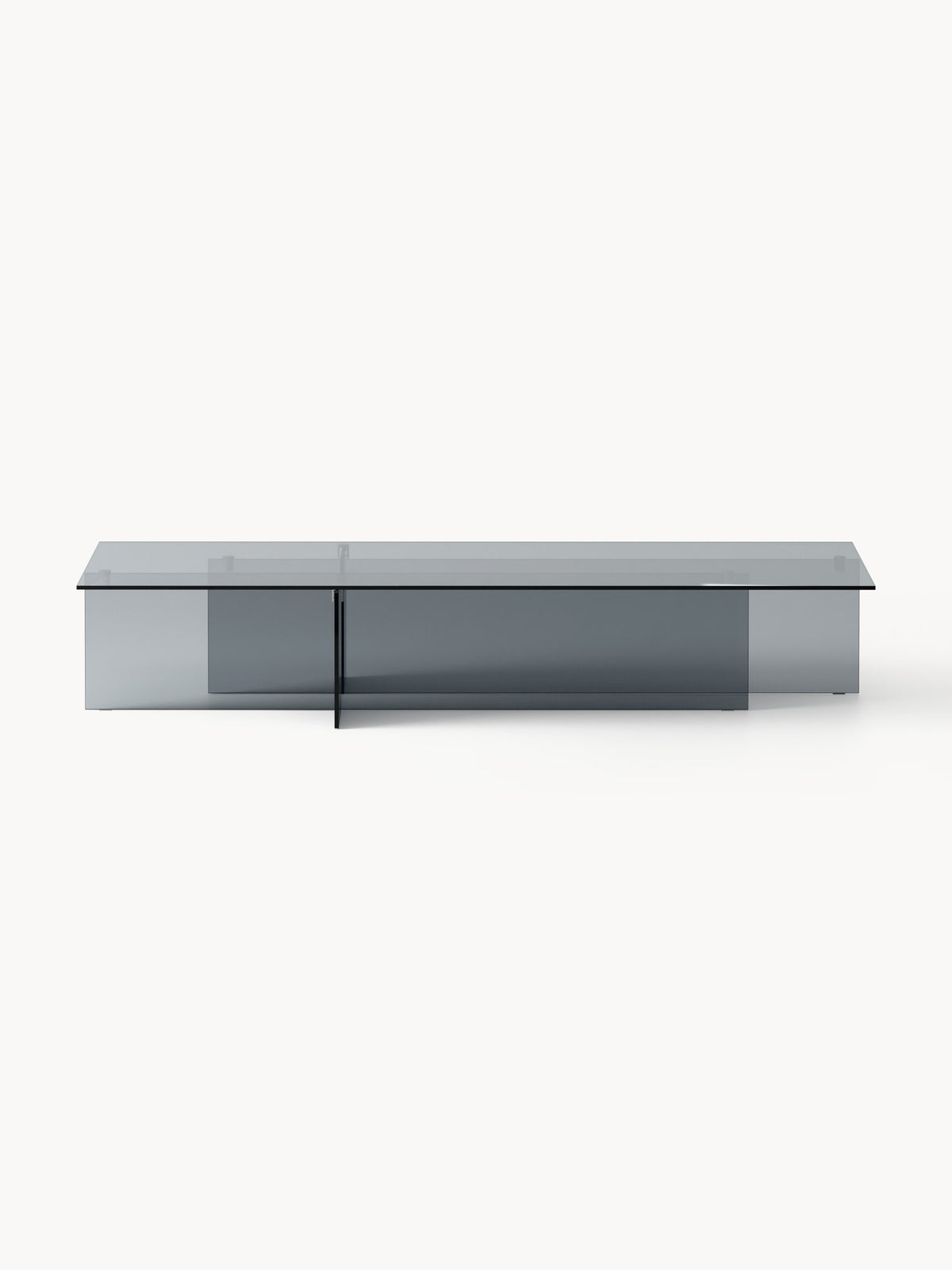 Anouk Coffee Table in Glass, Large, W 160 cm