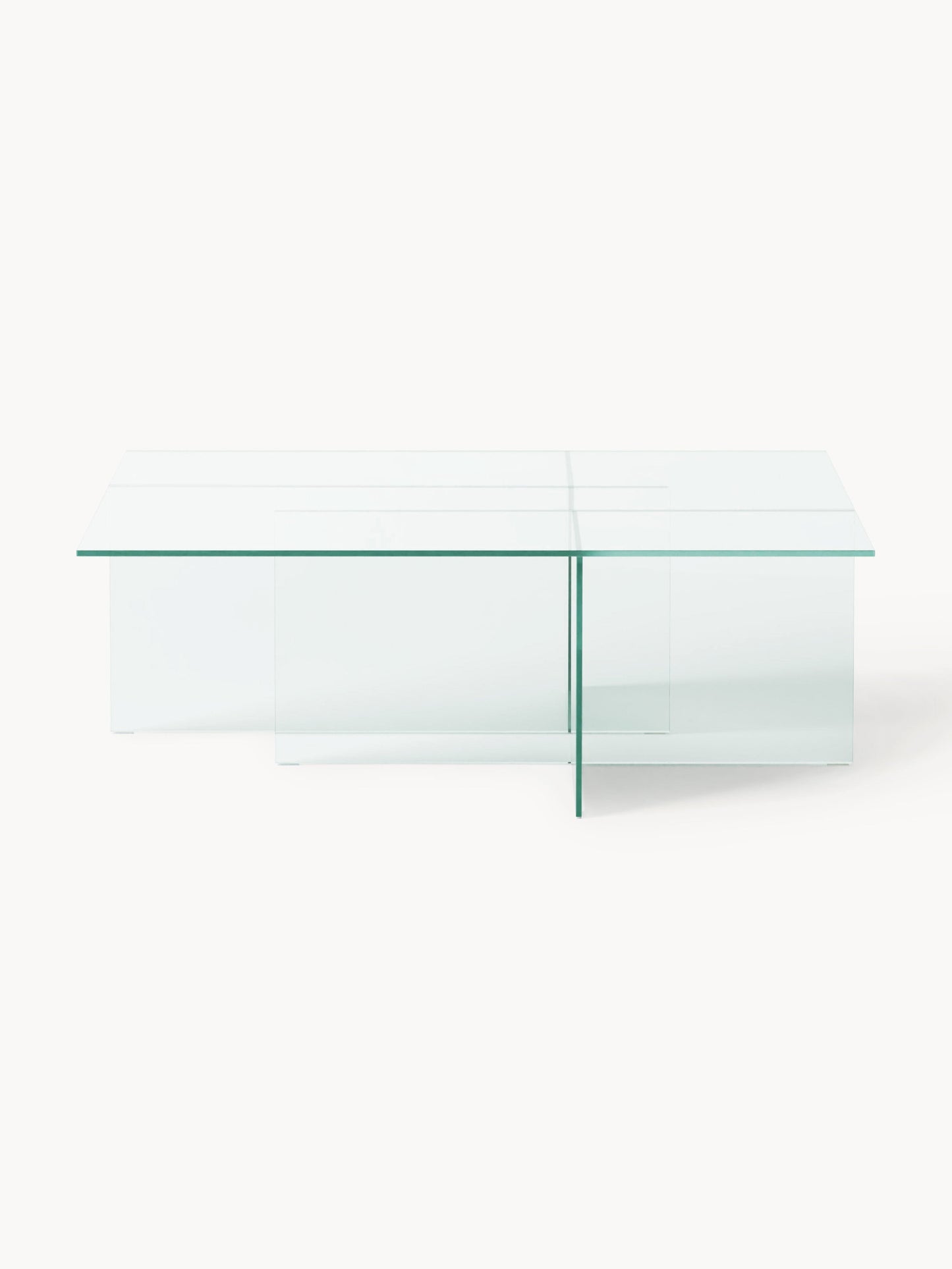 Anouk Coffee Table in Glass, W 102 cm