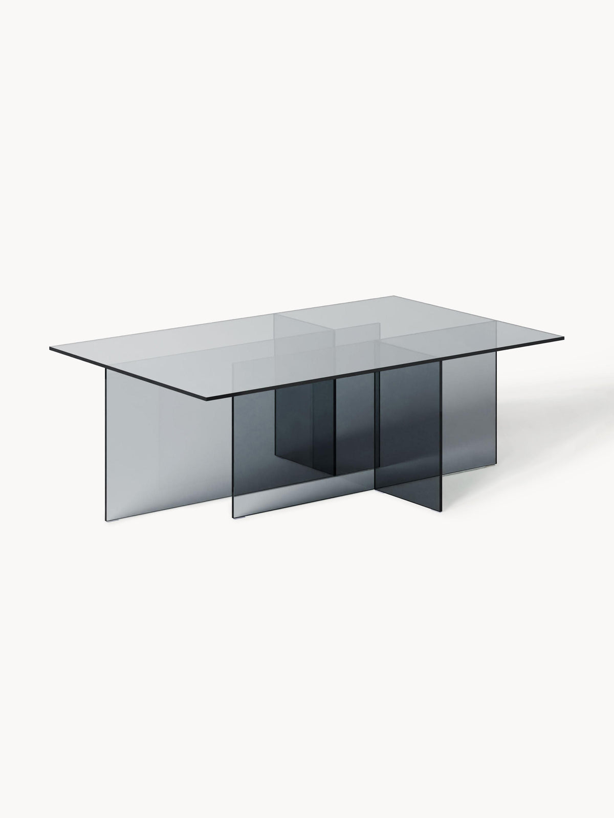 Anouk Coffee Table in Glass, W 102 cm