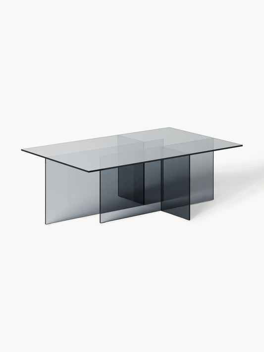 Anouk Coffee Table in Glass, W 102 cm