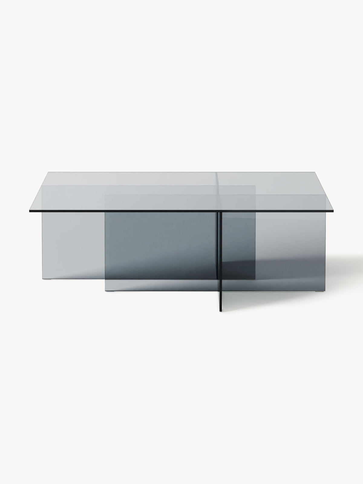 Anouk Coffee Table in Glass, W 102 cm