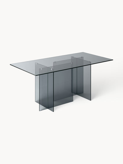 Anouk Dining Table, 180 x 90 cm, in Glass