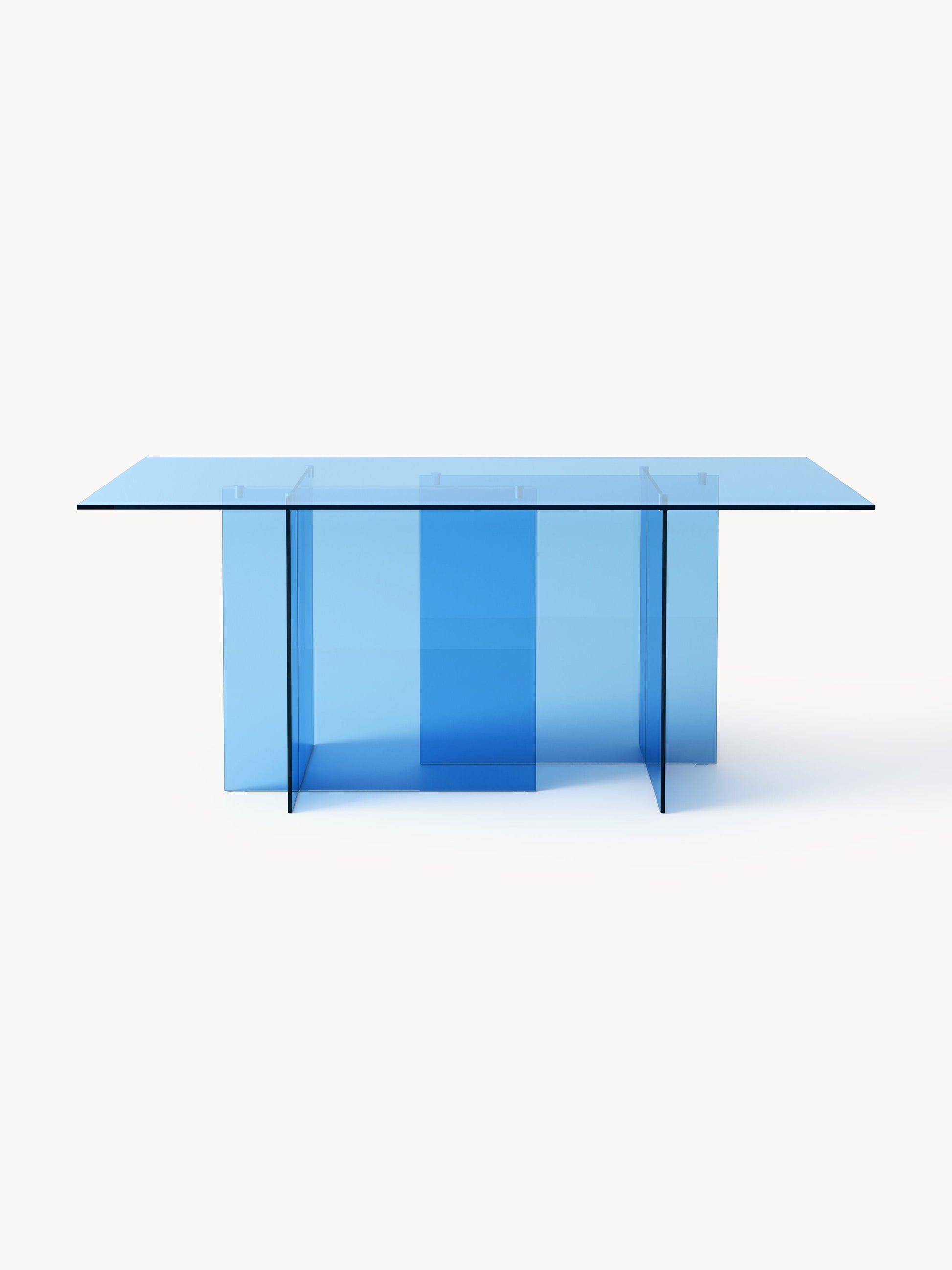 Anouk Dining Table, 180 x 90 cm, in Glass
