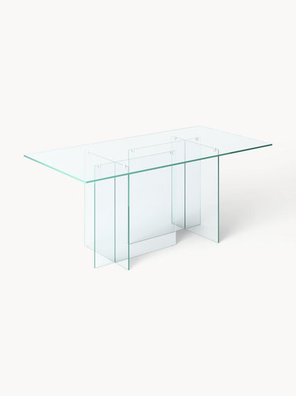 Anouk Dining Table, 180 x 90 cm, in Glass
