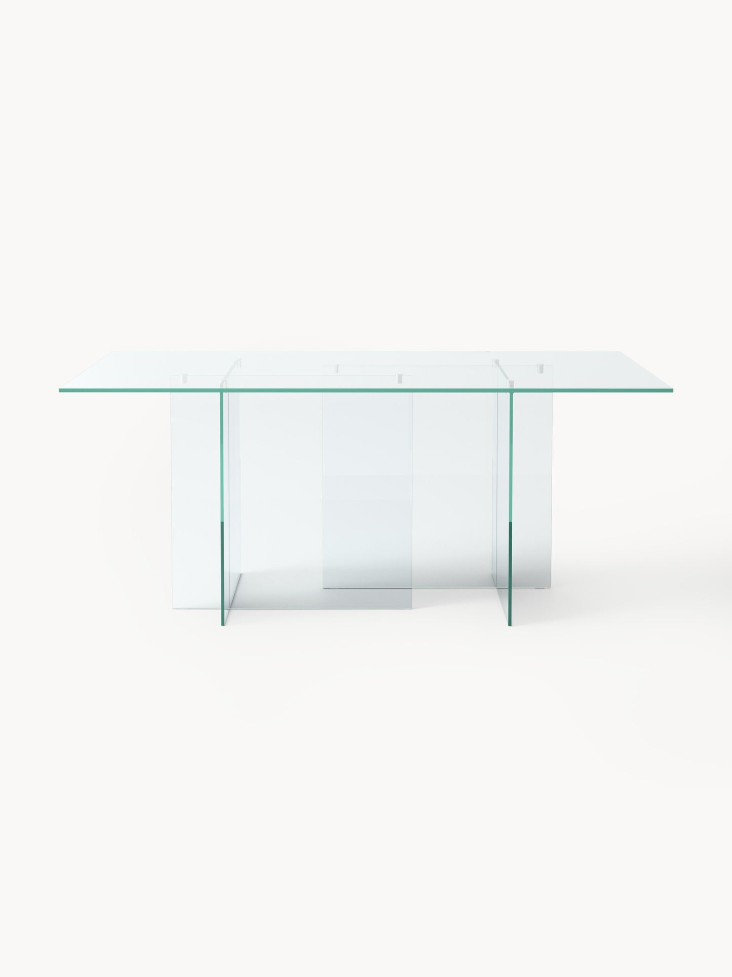 Anouk Dining Table, 180 x 90 cm, in Glass